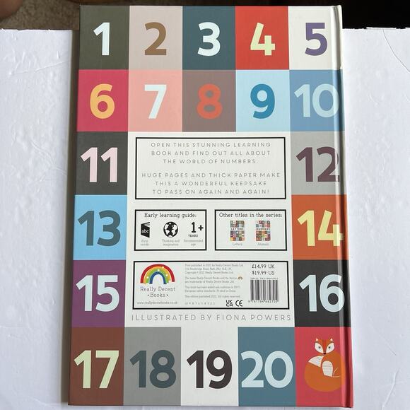 Numbers Illustrated Childrens Book by Fiona Powers Hardcover - Picture 4 of 7